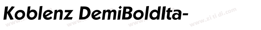 Koblenz DemiBoldIta字体转换